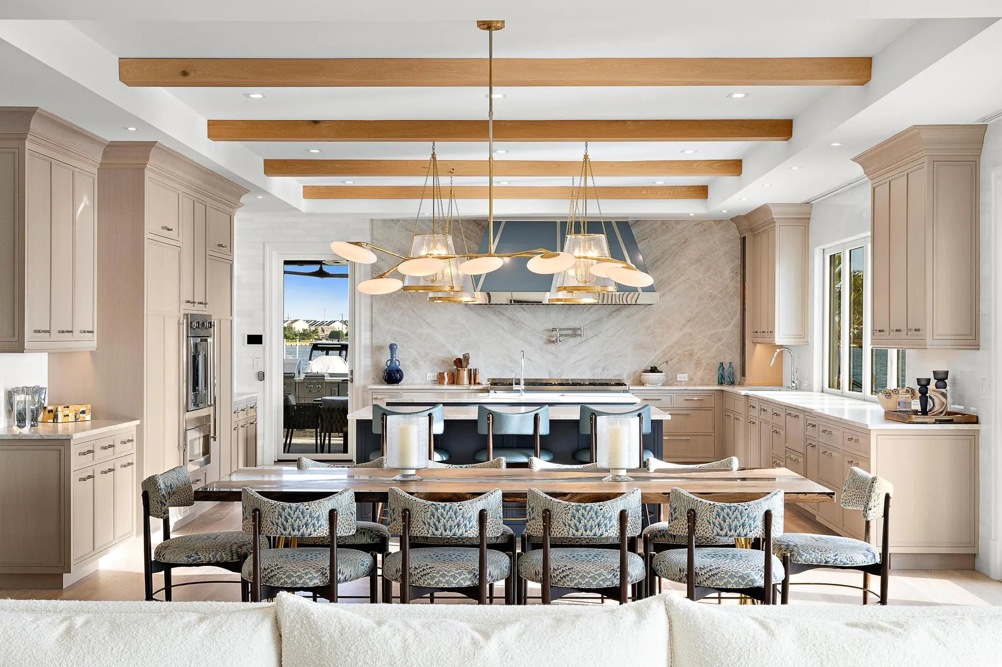 Kitchen at The Fun Starts Here, a Merrick Construction custom home in Brick, New Jersey